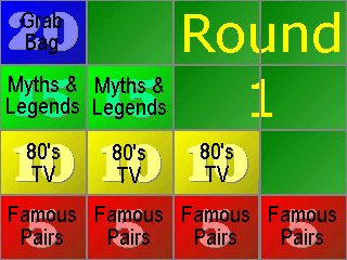 A typical Round 1 board