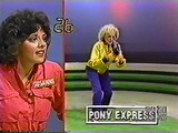 Betty White pantomimes 'Pony Express' for her partner