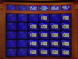 The current Jeopardy! board setup